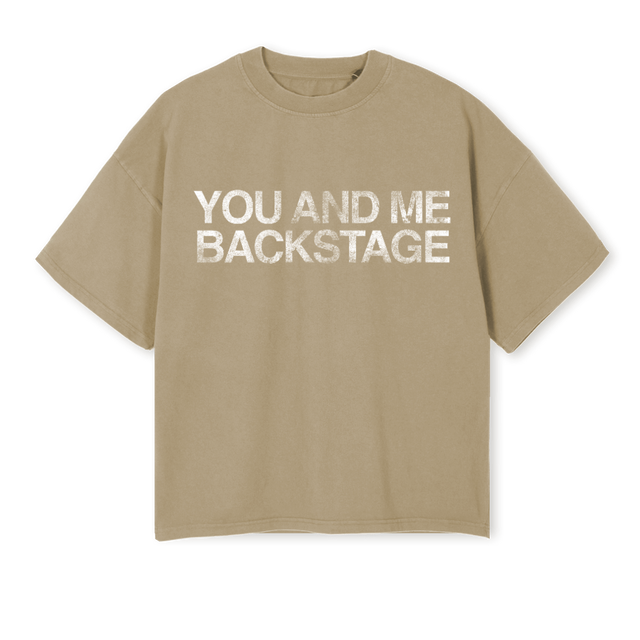 YOUANDME Vintage Dune Oversized Boxy Tee.