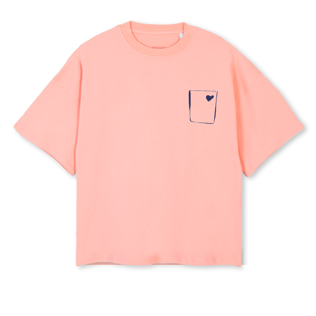 PINKSAMPLE Pink Clay Oversized Boxy Tee.