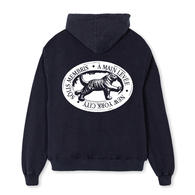 SOLISMEMBRISHD Vintage Black Oversized Hoodie.