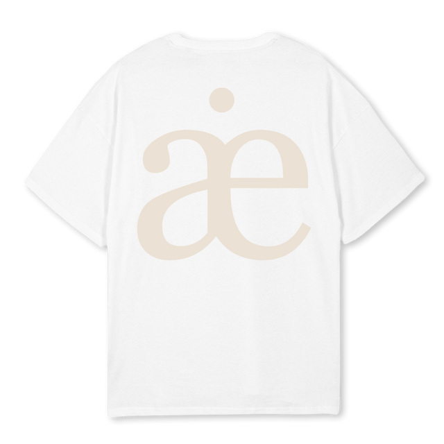 BILLI WEISS BEIGE White Oversized Tee.