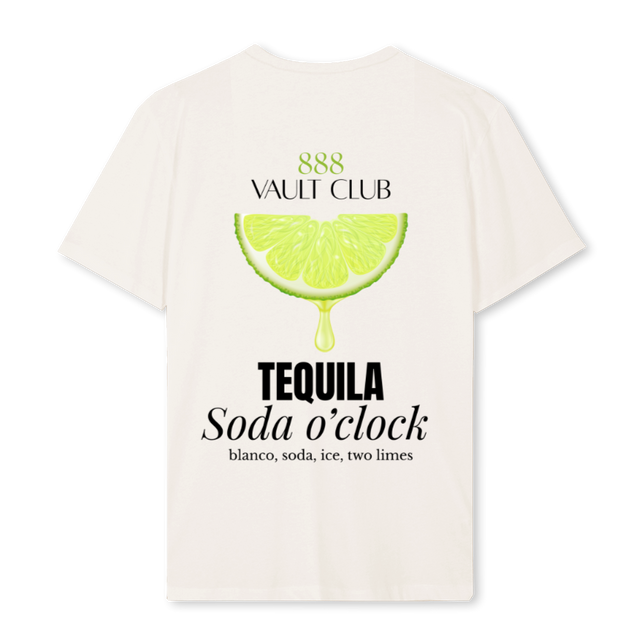 TEQUILA Vintage White Regular Tee.
