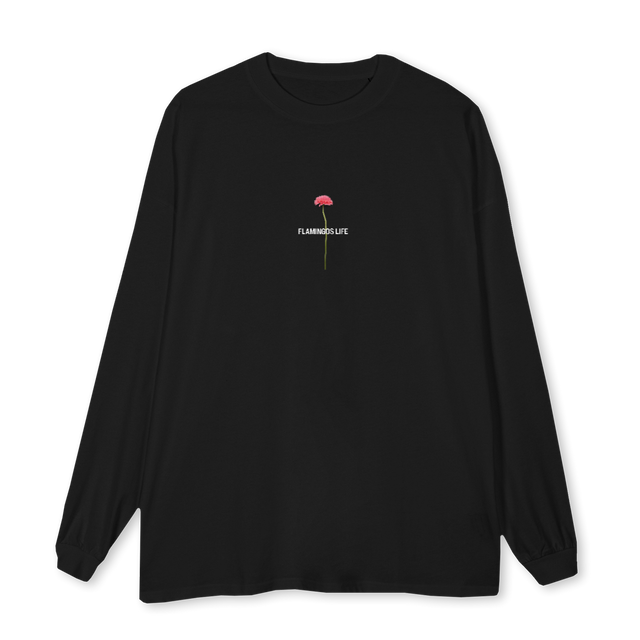 FLAMLIFEFLORNEGRA Black Oversized LS Tee.