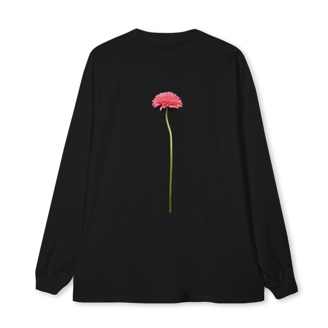 FLAMLIFEFLORNEGRA Black Oversized LS Tee.