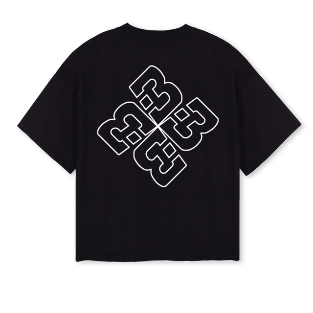 MONOBLACK Black Oversized Boxy Tee.