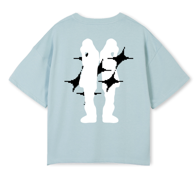 ALONE TOGETHER VTWOB Cold Blue Oversized Boxy Tee.