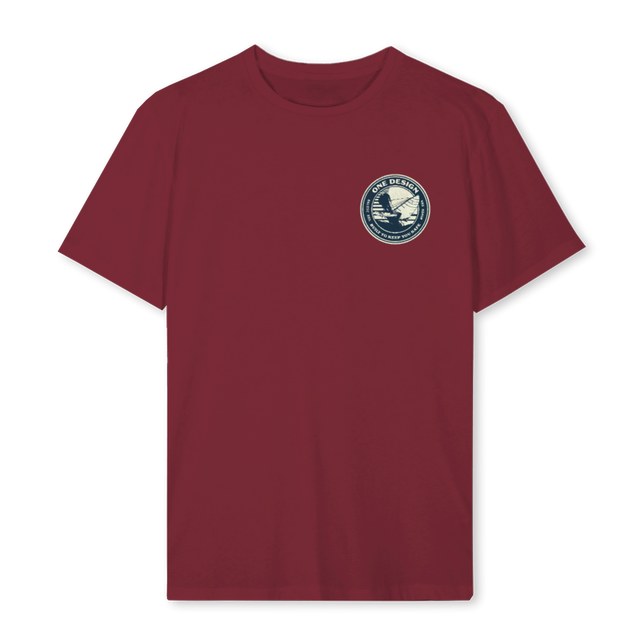 ONEDESIGNSAILRED Burgundy Regular Tee.