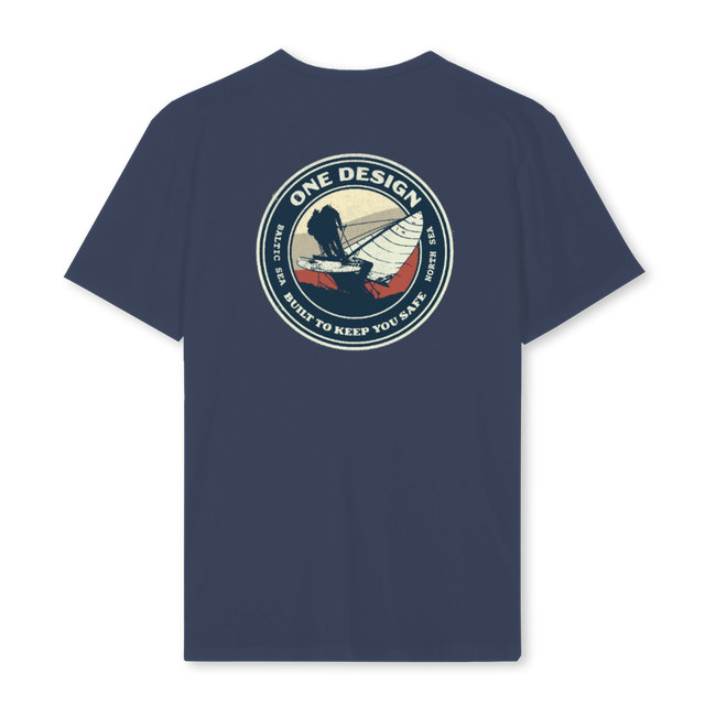 ONEDESIGNSAILBLUE Navy Blue Regular Tee.