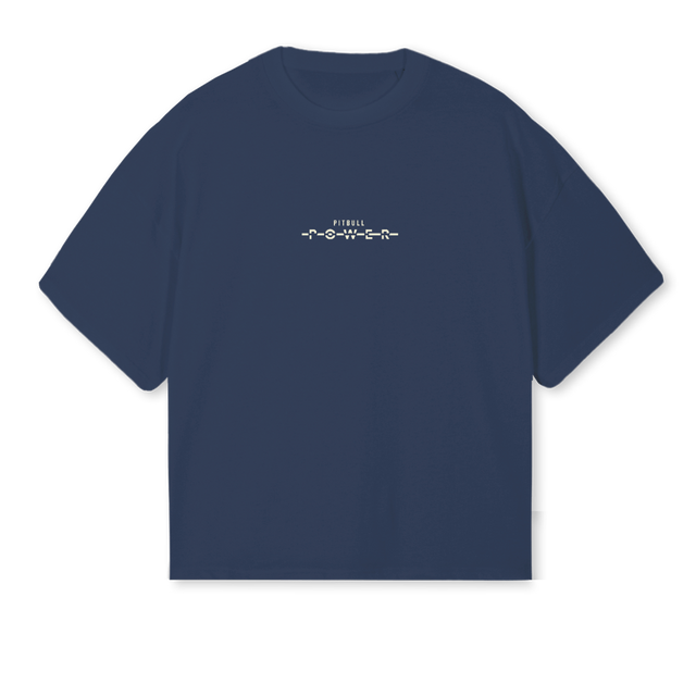 NAVYTEEBOXY Navy Blue Oversized Boxy Tee.