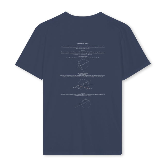 GEOMETRY NOTES DARK Navy Blue Regular Tee.