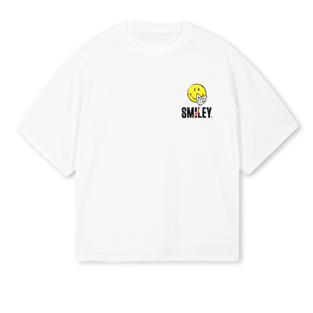SMITEEWHT White Oversized Boxy Tee.