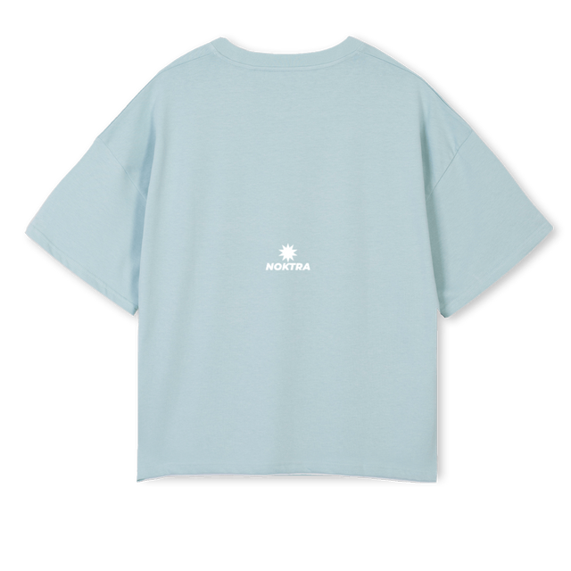 COLDBLUENOKTRAT Cold Blue Oversized Boxy Tee.
