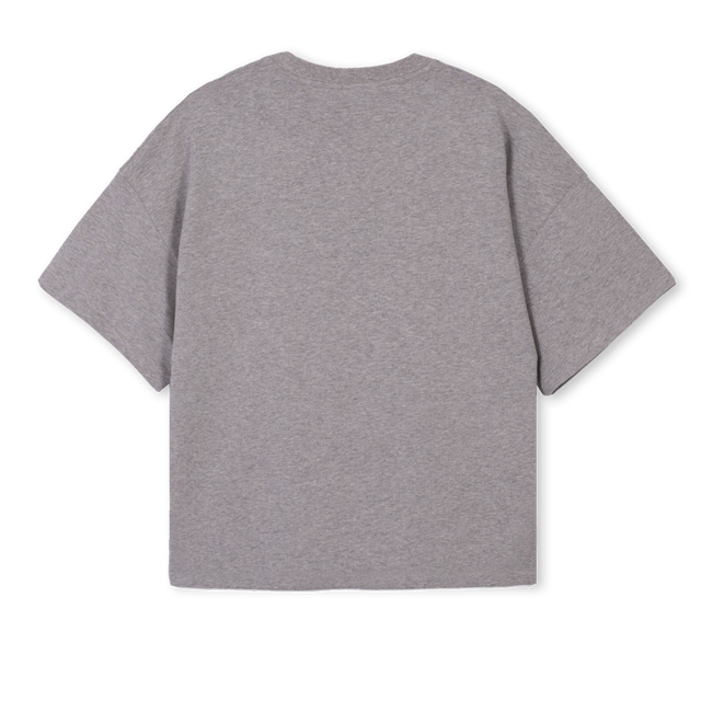 NUANCECYBER Grey Marl Oversized Boxy Tee.