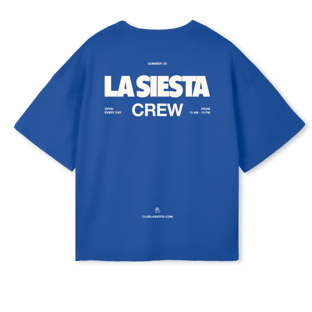 UNIFORMBLUE Cobalt Blue Oversized Boxy Tee.