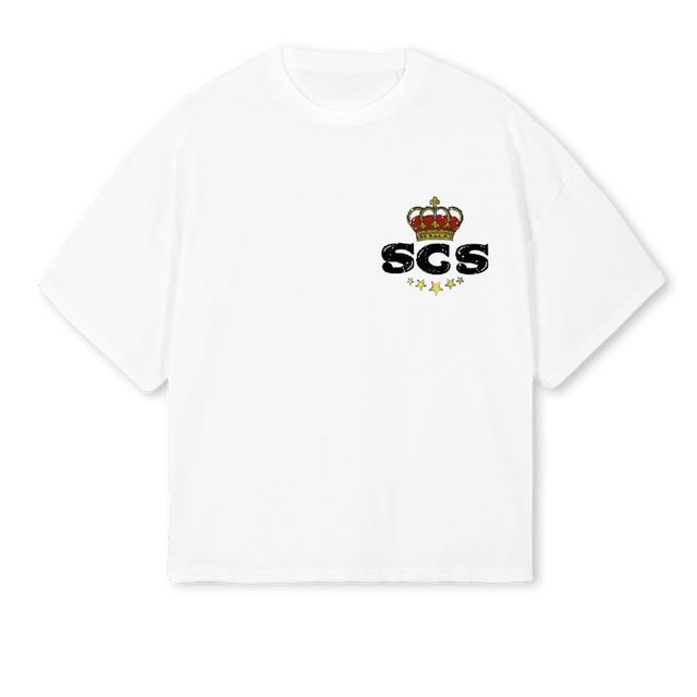 CASABLANCA White Oversized Boxy Tee.