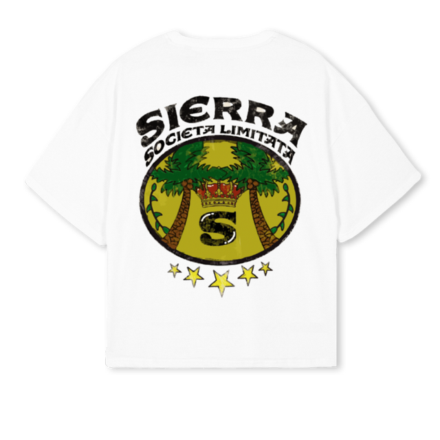 CASABLANCA White Oversized Boxy Tee.