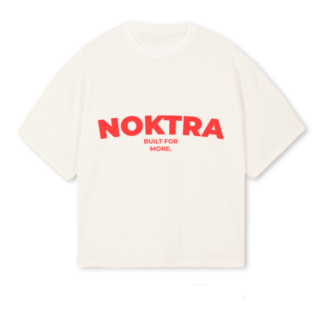 VINTWHT NOKTRAT Vintage White Oversized Boxy Tee.