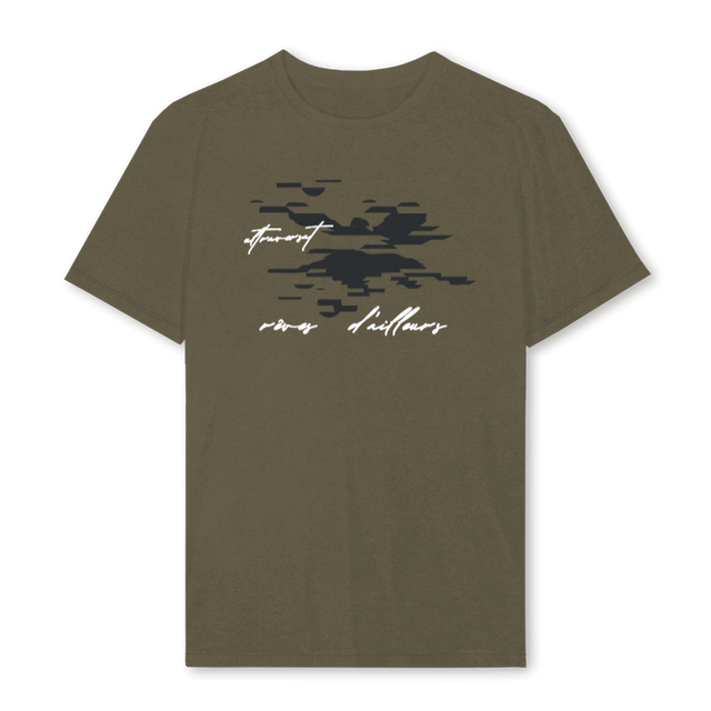 REVES DAILLEURS Vintage Olive Regular Tee.