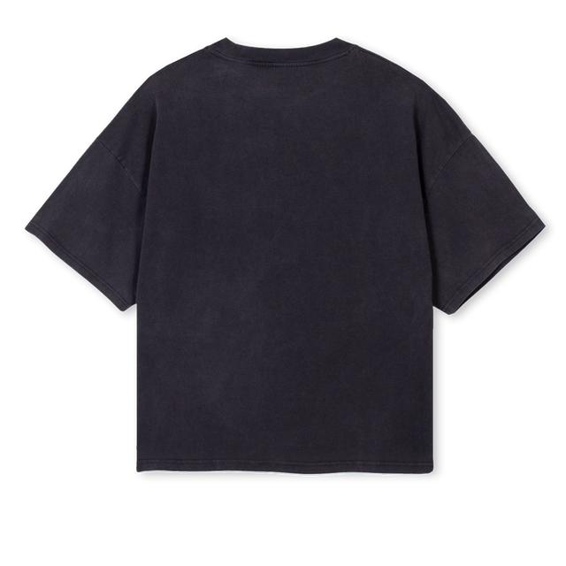 PARISMNFST Vintage Black Oversized Boxy Tee.