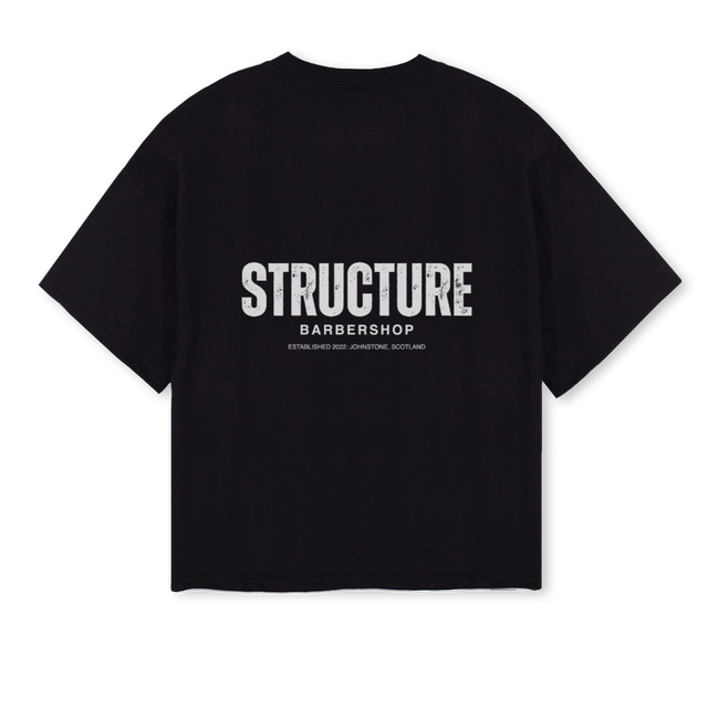 ESSENTIAL Black Oversized Boxy Tee.
