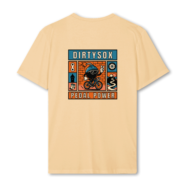 PEDALPOWERSAND Sand Regular Tee.