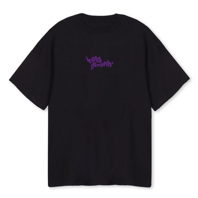 MANHATTAN Black Oversized Tee.