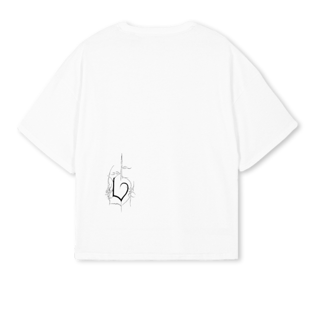 PROGRAMMED White Oversized Boxy Tee.