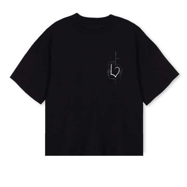BLACKPROGRAMMED Black Oversized Boxy Tee.