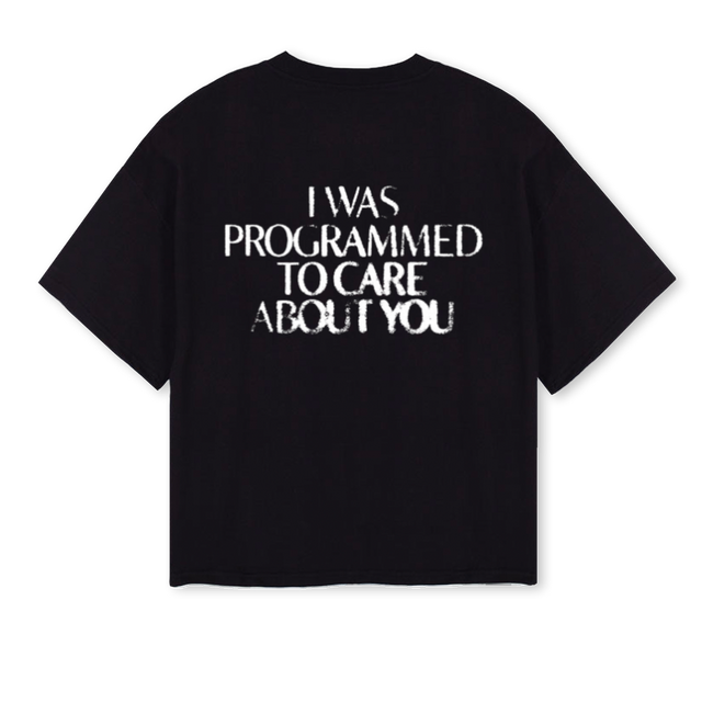 BLACKPROGRAMMED Black Oversized Boxy Tee.