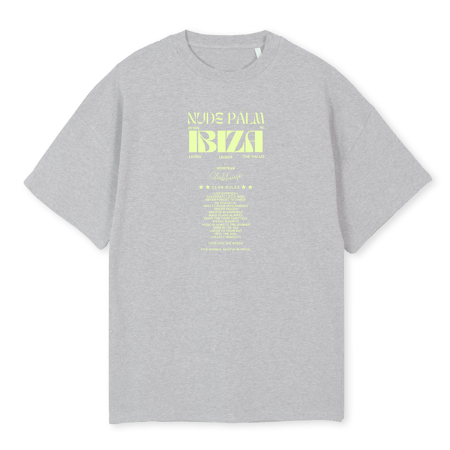 LIME Light Grey Marl Oversized Tee.