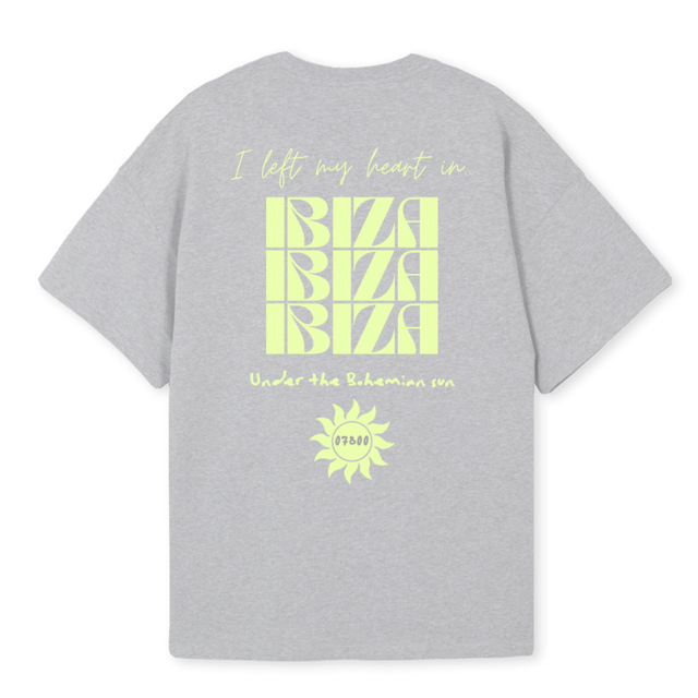 LIME Light Grey Marl Oversized Tee.