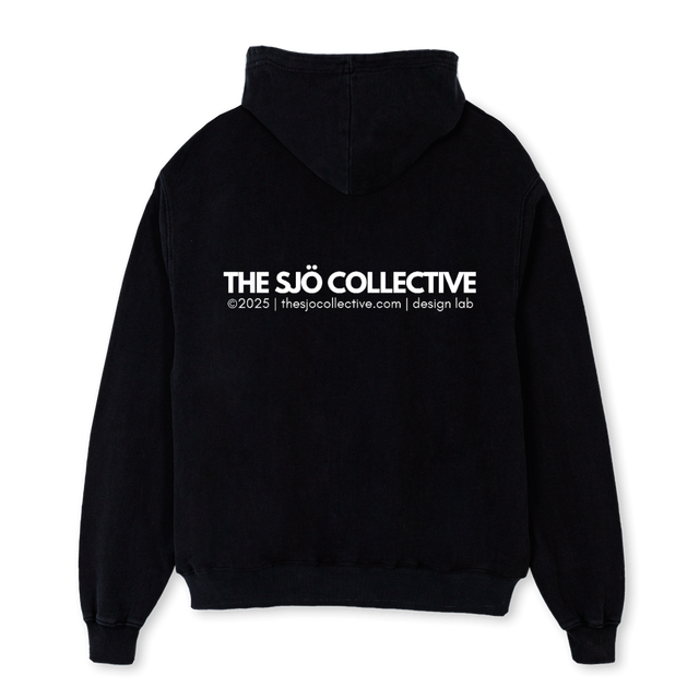 FIA Black Oversized Zipped Hoodie.