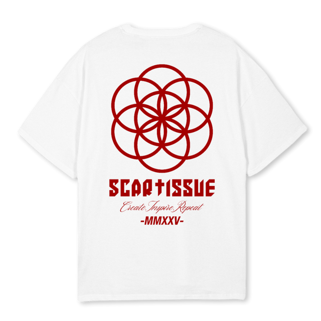 SCARTISSUE OS DR_TEE White Oversized Tee.