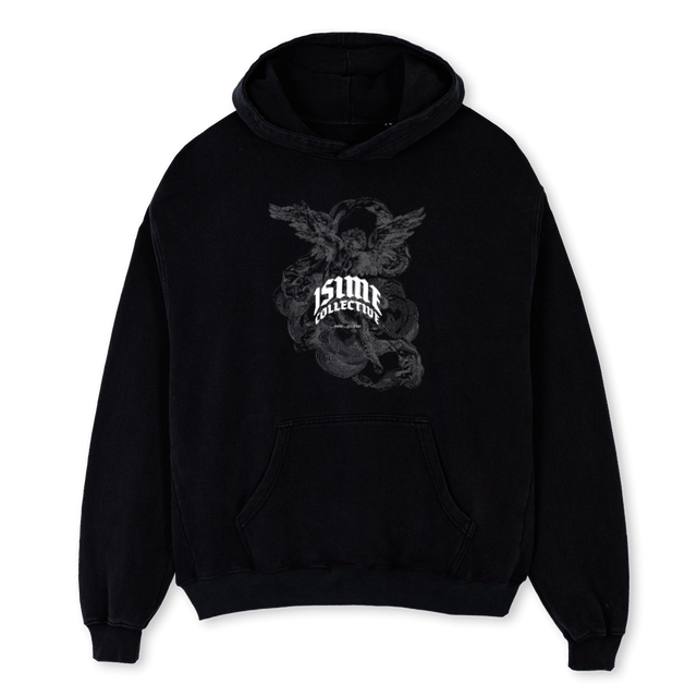 DRKHD Black Oversized Hoodie.