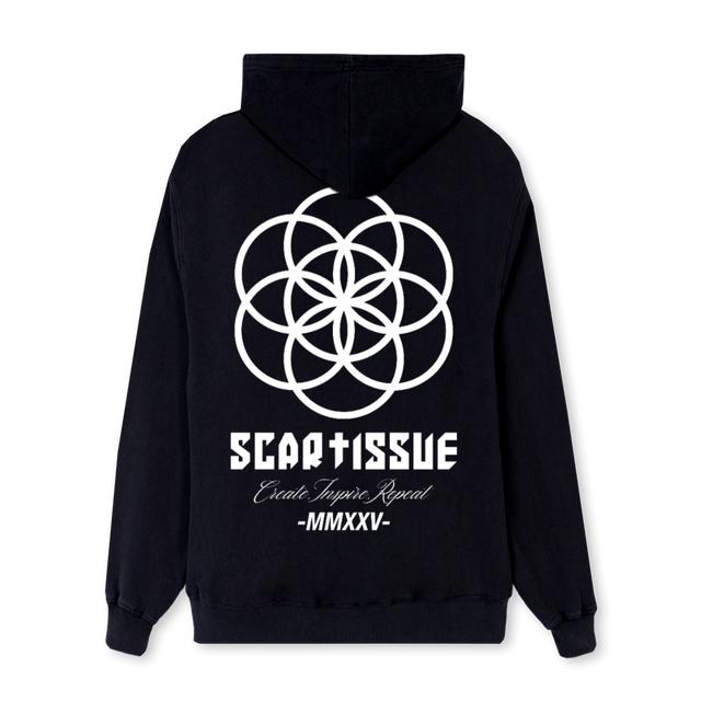 SCARTISSUE BH CORE Black Regular Hoodie.