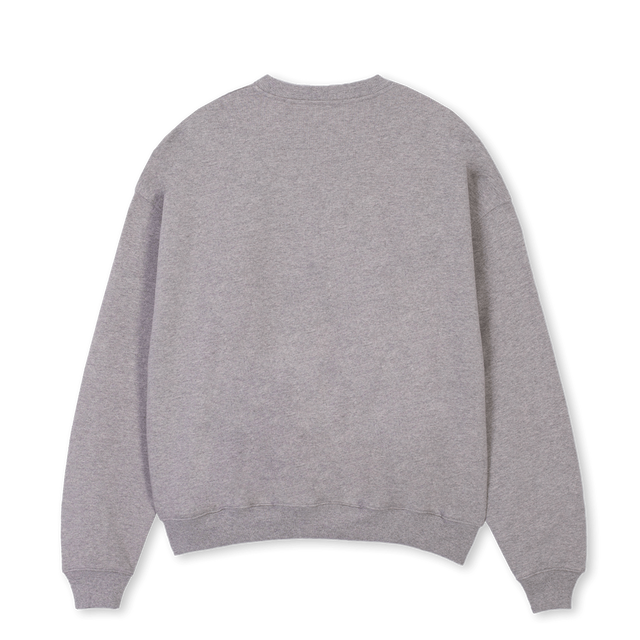 SLMKORSWEATSHIRTGRY Grey Marl Oversized Crewneck Sweater.