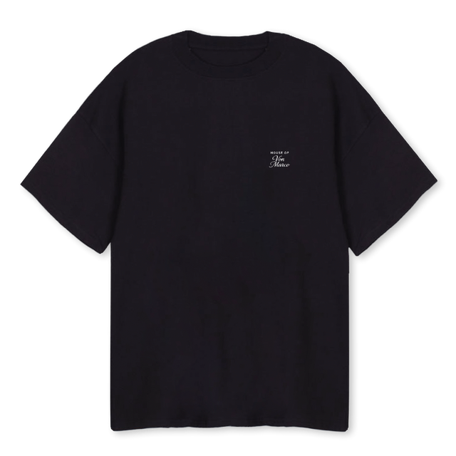 VONMARCOTWO Black Oversized Tee.