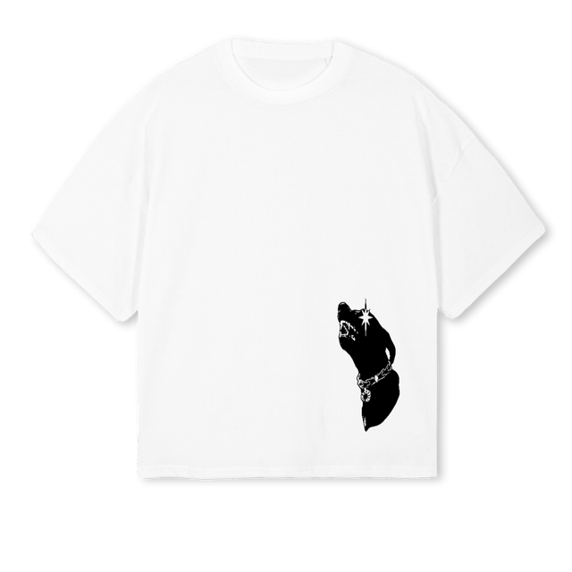 DOGGGGOOO White Oversized Boxy Tee.