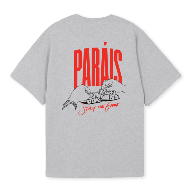STUDYGAME Light Grey Marl Oversized Tee.
