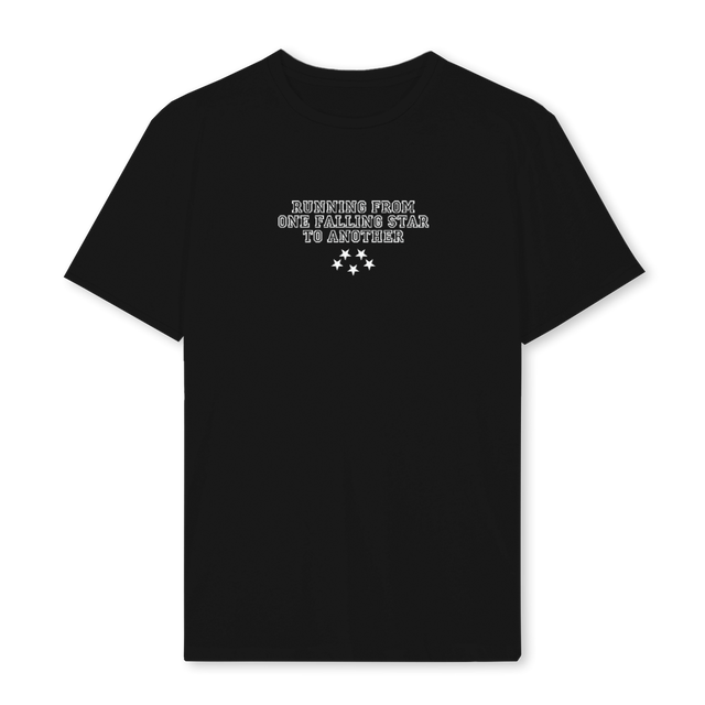FALLINGSTARS Black Regular Tee.
