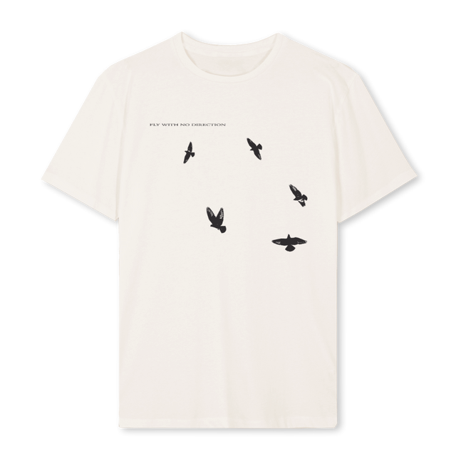 FLYWITHNODIRECTION Vintage White Regular Tee.