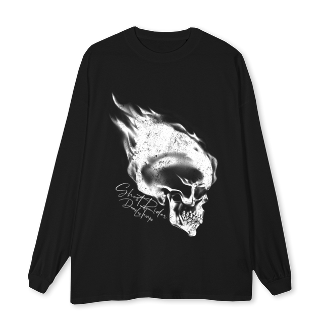 DLT LONGSLE Black Oversized LS Tee.