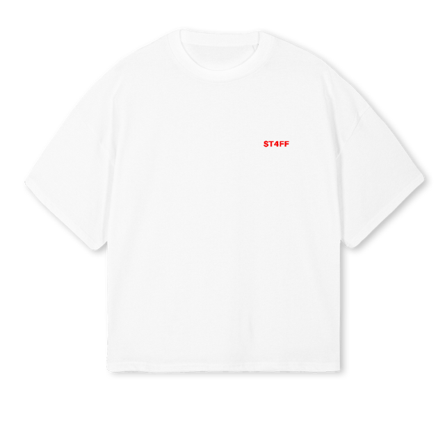 DSERDASDF White Oversized Boxy Tee.