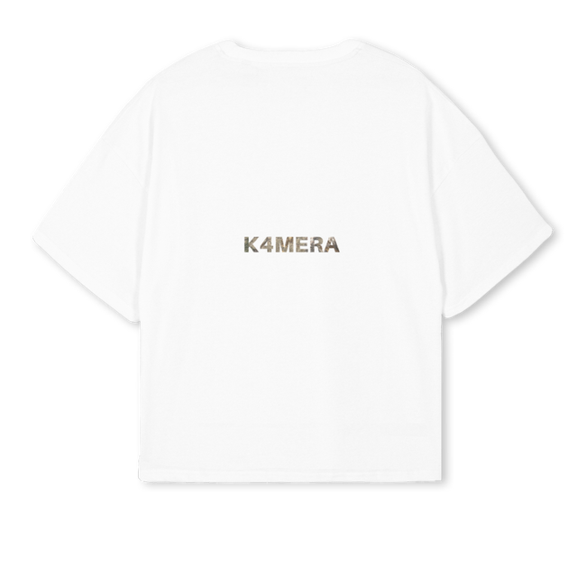 DSERDASDF White Oversized Boxy Tee.