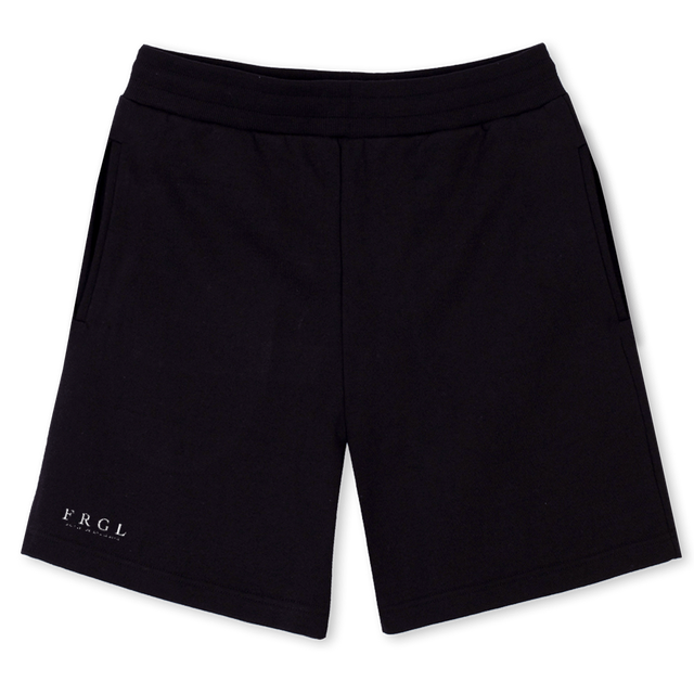 FRGL SHORTT Black Relaxed Sweatshorts.