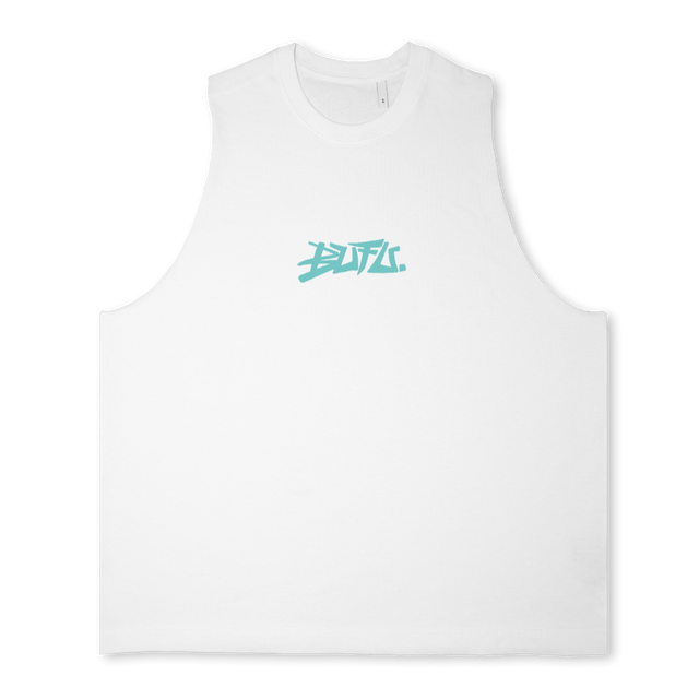 THE TIDES VEST Bright white Oversized Vest.
