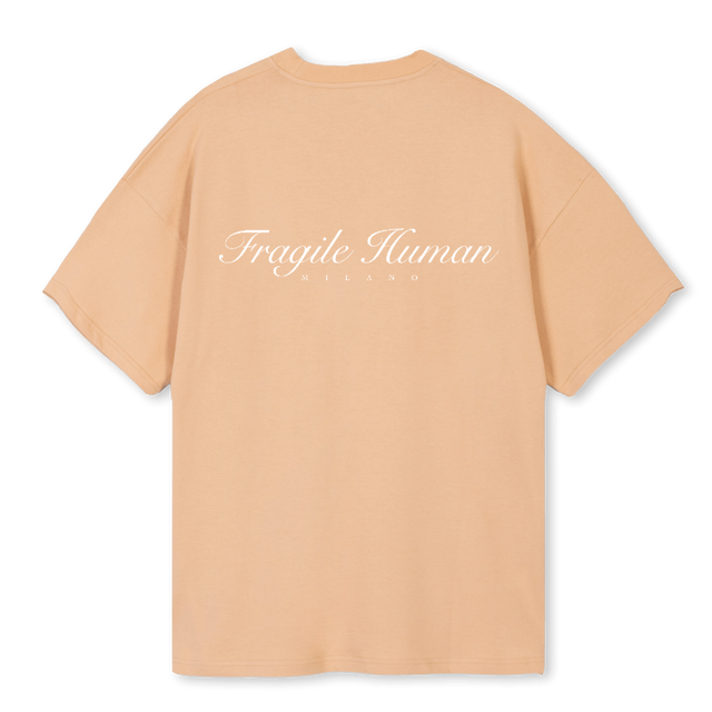LOG SAND Sand Oversized Tee.