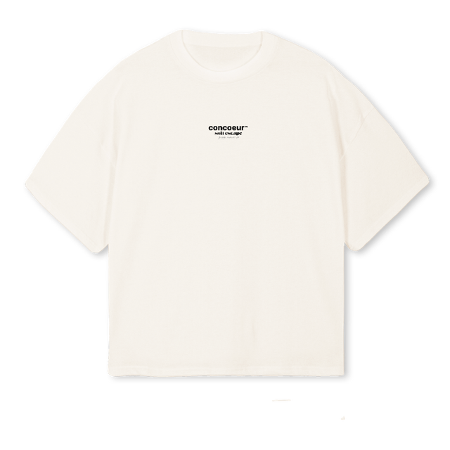 SOFTESCAPESHIRTUNO Vintage White Oversized Boxy Tee.