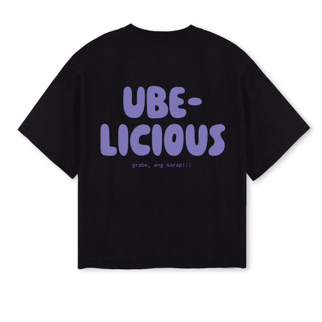 OURCOINCOINUBE Black Oversized Boxy Tee.