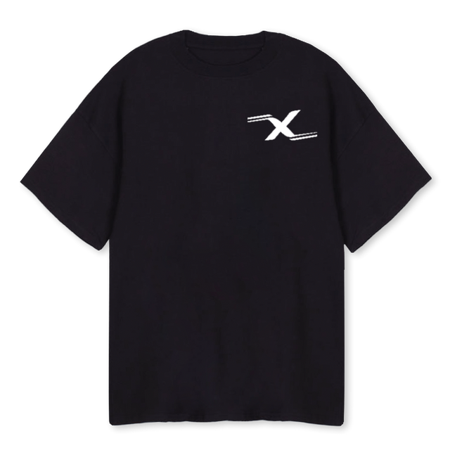 MOTOXDAY Black Oversized Tee.