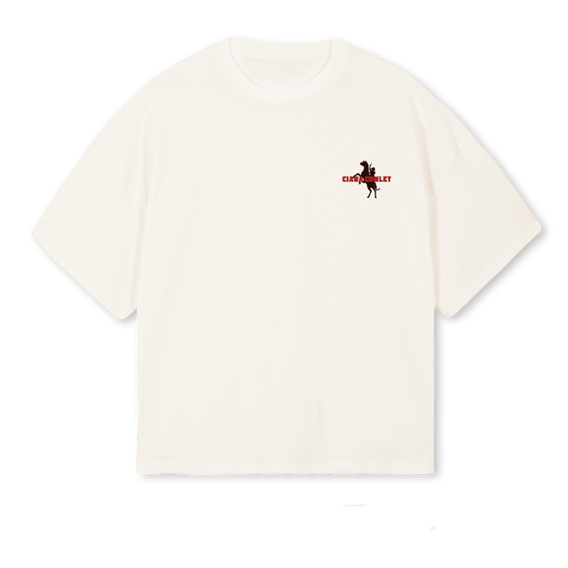 CIARACONLEY Vintage White Oversized Boxy Tee.